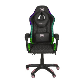 Silla Gaming Necnon NSG-RGB-1 | Iluminación RGB | Ajuste Lumbar | 180° Reclinable
