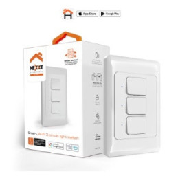 Interruptor de 3 circuitos inteligente con conexión Wi-Fi