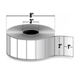 72281 - Zebra Etiquetas 2" x 1" Z-SELECT 4000T