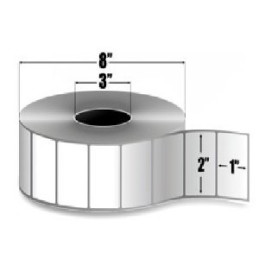 10008521 - Zebra Etiquetas 2" x 1" Z-ULTIMATE 4000T HIGH TACK